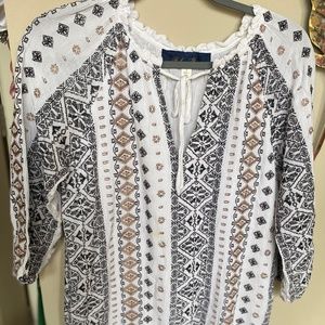 Aztec Print Midi Dress